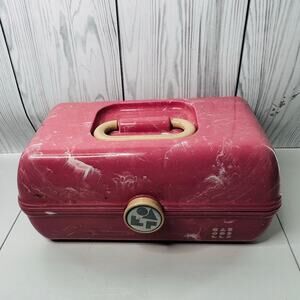 Caboodles On-The-Go-Girl Makeup Case Retro Marble Pink with Mirror